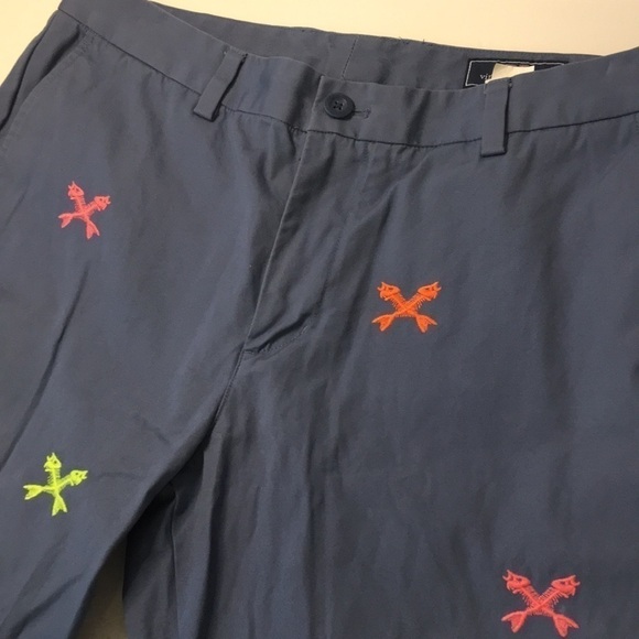 Vineyard Vines slim fit breaker pant fish bone print size 34x42 - Picture 3 of 9